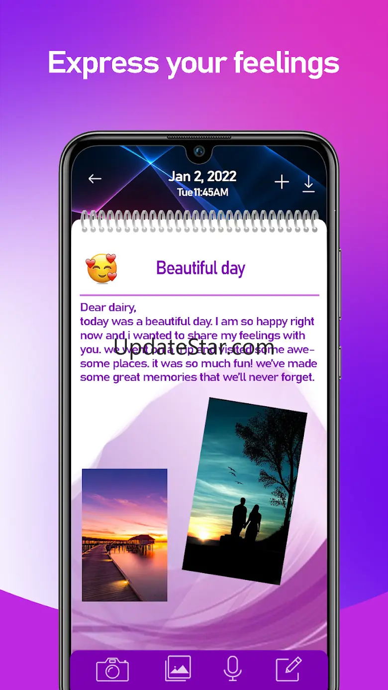 Daily Routine Diary with Lock 16.0