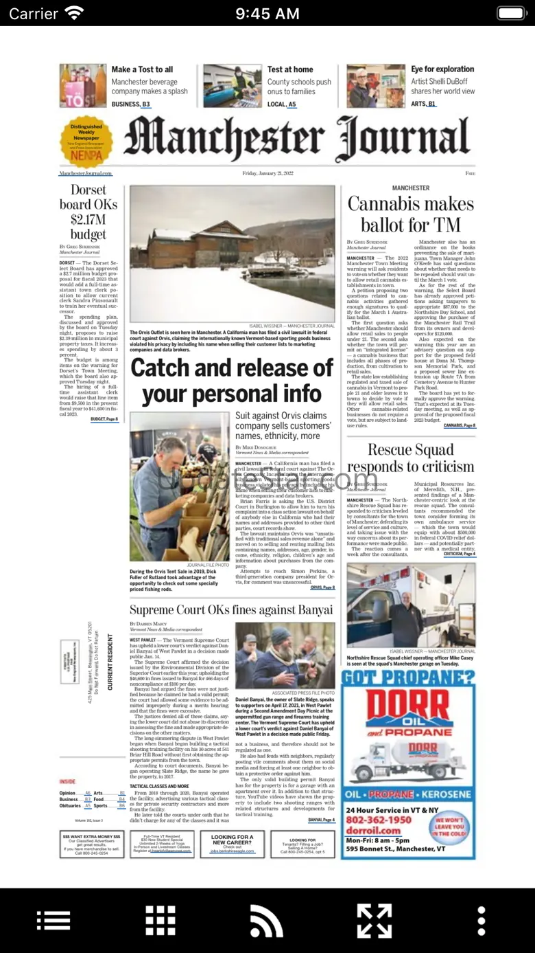Manchester Journal 3.9.20