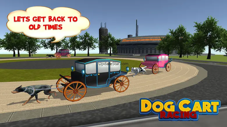 Dog Cart Race : sled dog race by driving  wagons 1.0