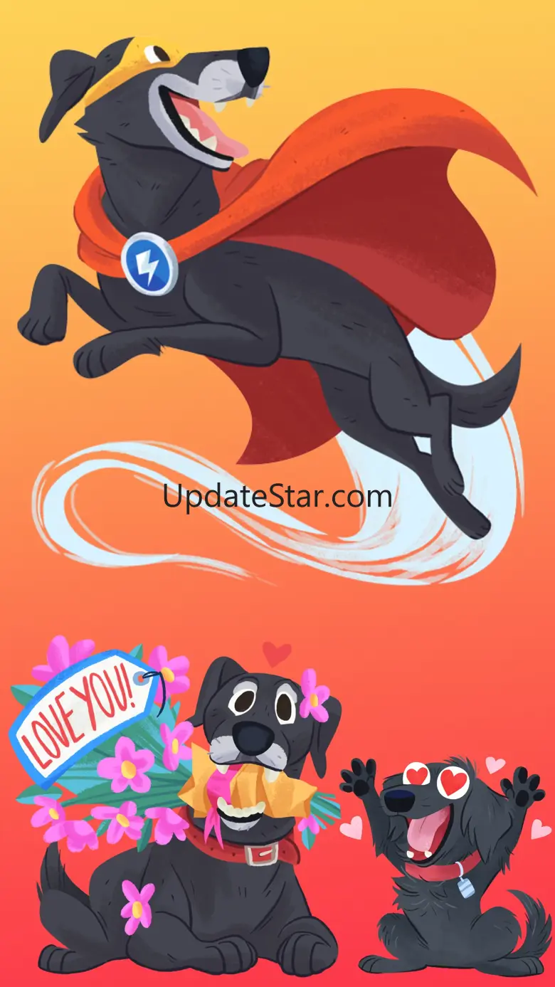 Mr. Cooper Black Dog Stickers 2.01