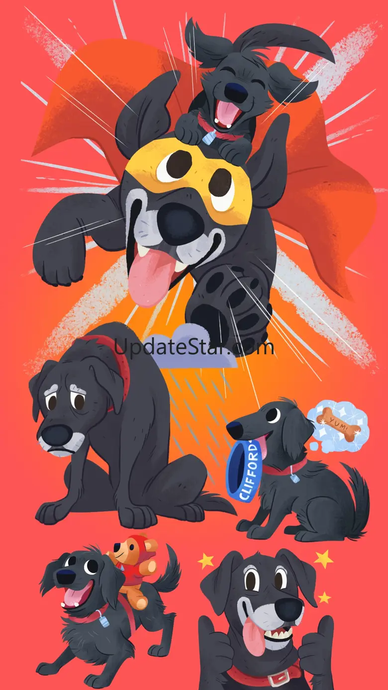 Mr. Cooper Black Dog Stickers 2.01