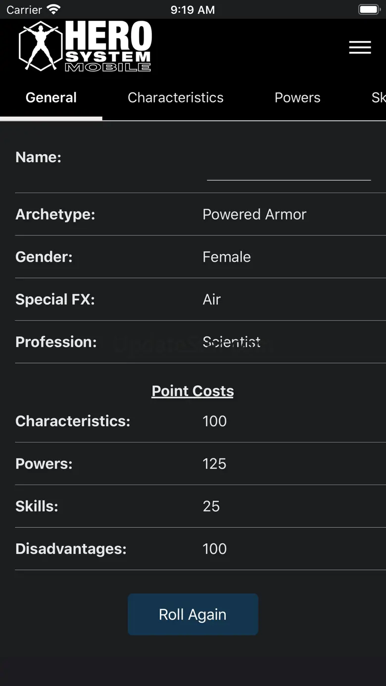 HERO System Mobile 2.1.11