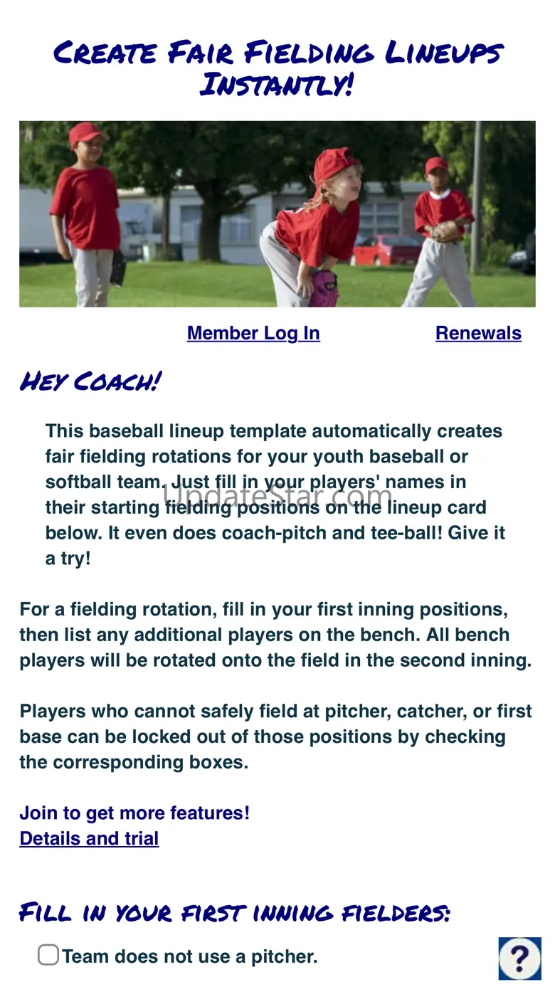Baseball Fielding Rotation App 1.1.407