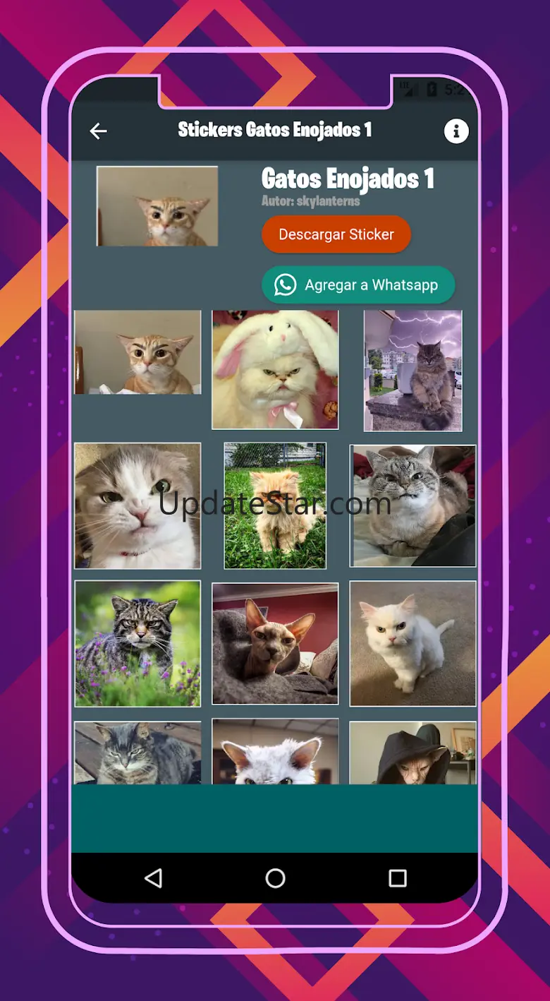 Sad cats sticker. 2.11