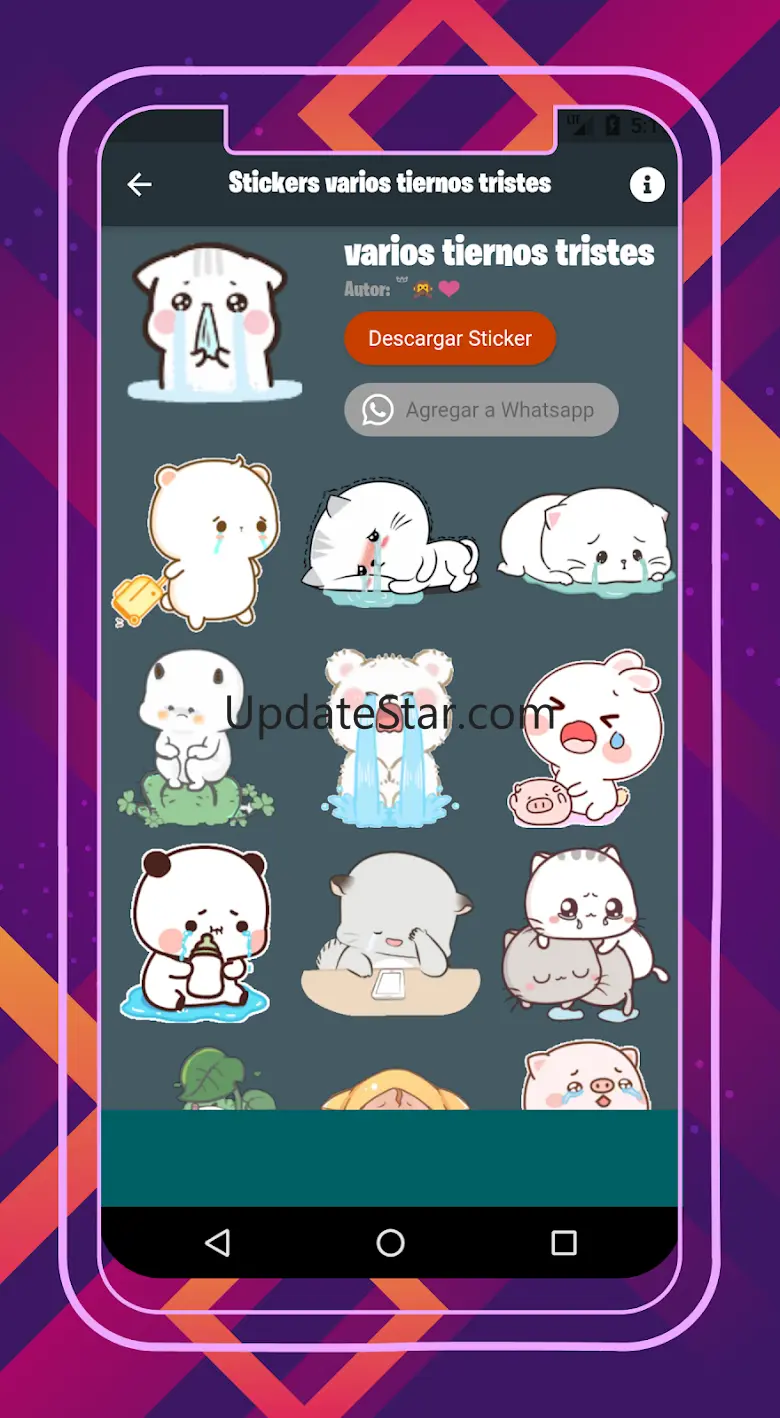 Sad cats sticker. 2.11