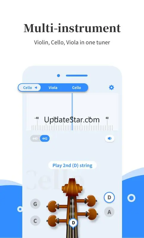Simply Tuner - Violin, Cello & 2.2.6