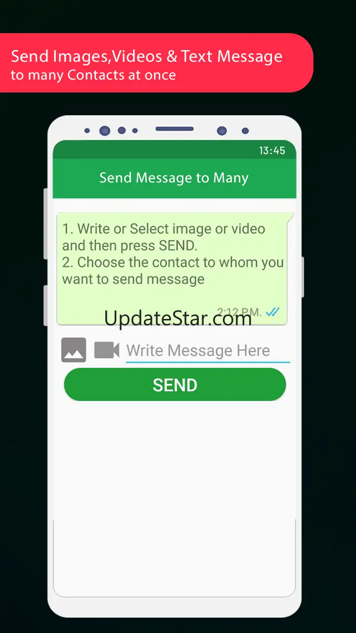 Send Message without saving nu 2.1.