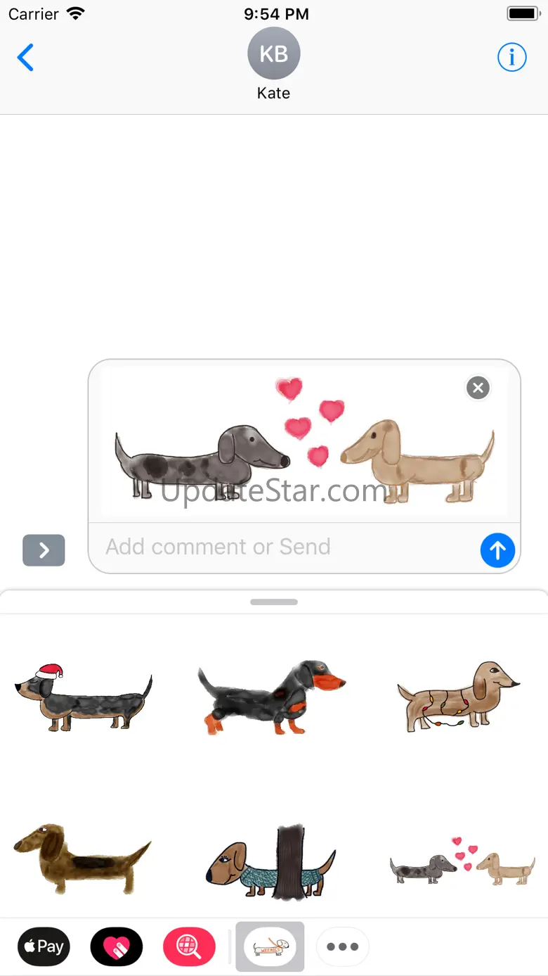 Adorable Dachshund Stickers 3.2