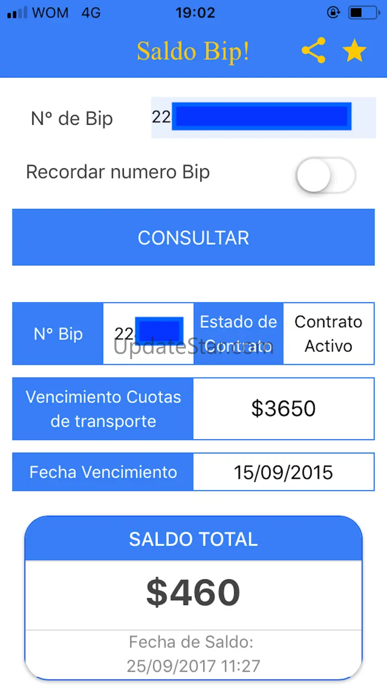 Saldo Bip! 1.0.8