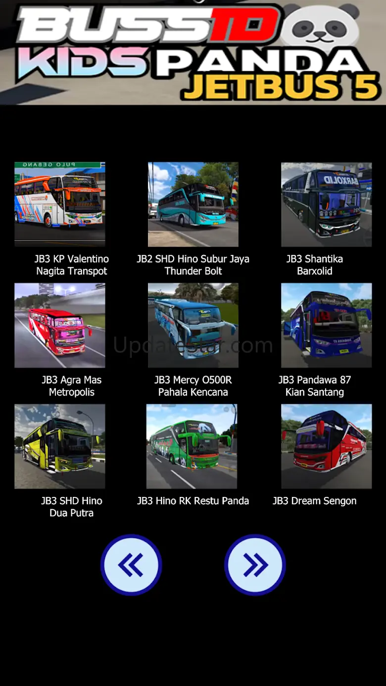 Mod Bussid Jetbus 5 Kids Panda 2.3