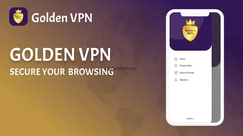 Golden VPN: Hotspot Proxy VPN 72.0