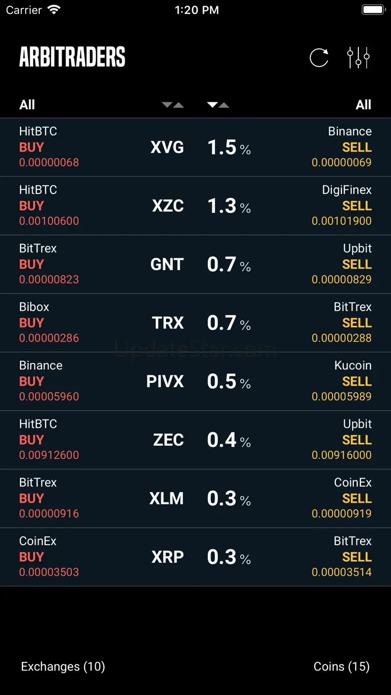 ArbiTraders Crypto Arbitrages 1.6.12