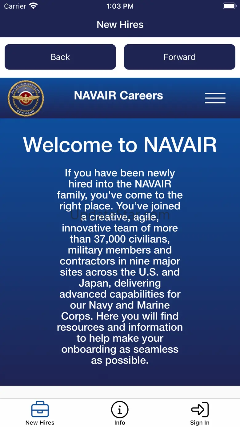 NAVAIR Onboarding App 3.0.0