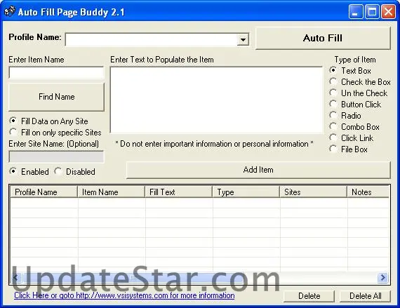 Auto Fill Page Buddy