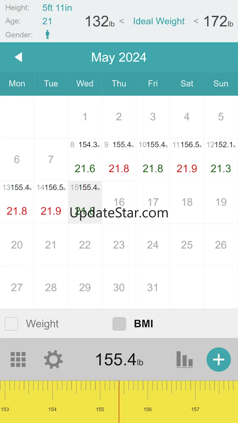 Weight Calendar 5.0.1