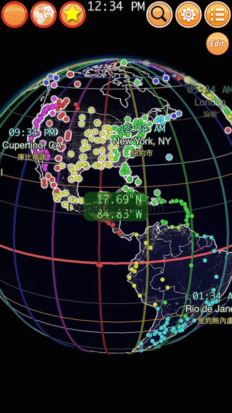 Clocks of Cities on Terra 6.0