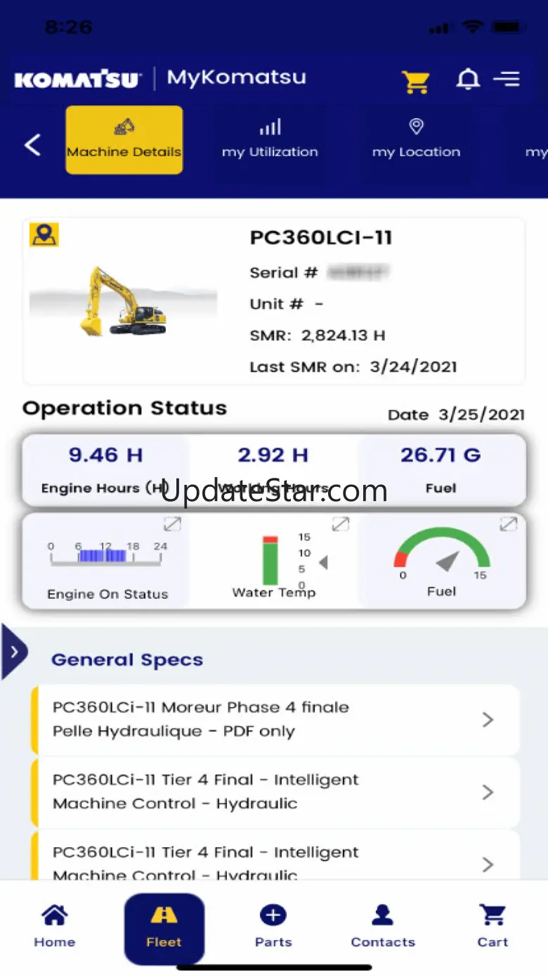 MyKomatsu Mobile 1.8