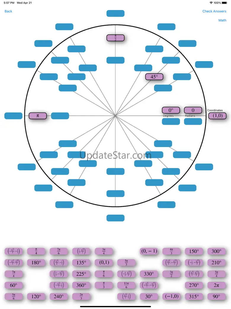 Unit Circle Practice 1.4