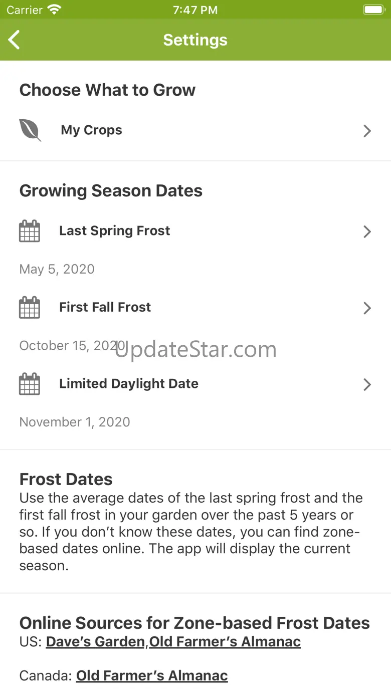 Skippys Vegetable Calendar App 1.0.2