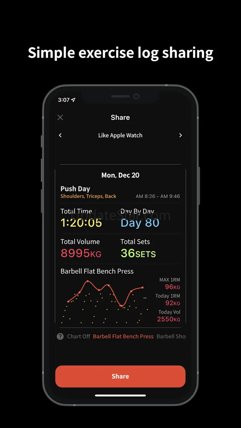 Fleek - Workout Tracker, Log 3.6.6