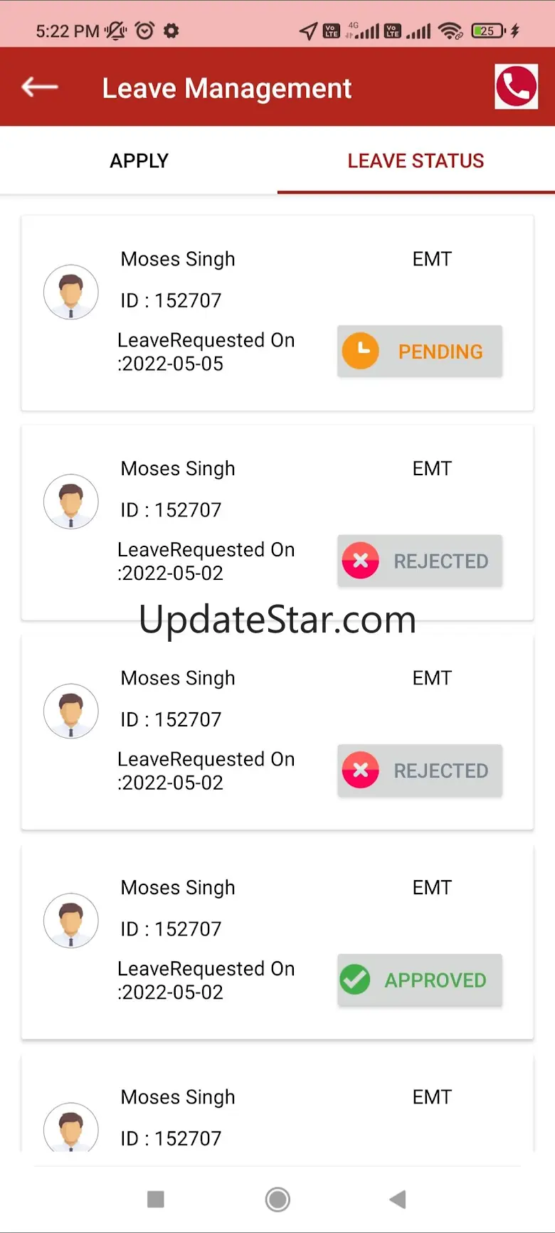 Employee Attendance App 5.87