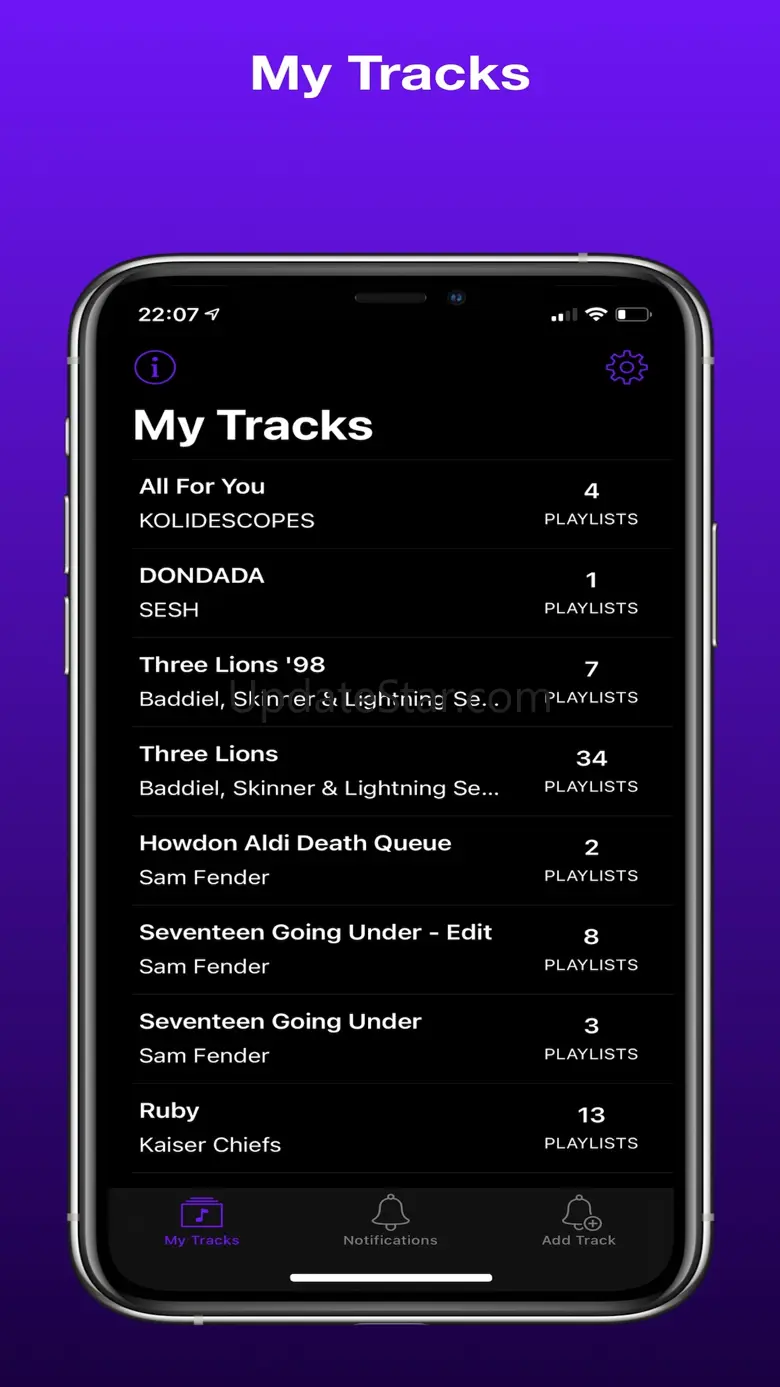 Playlist Alert App 1.2.3