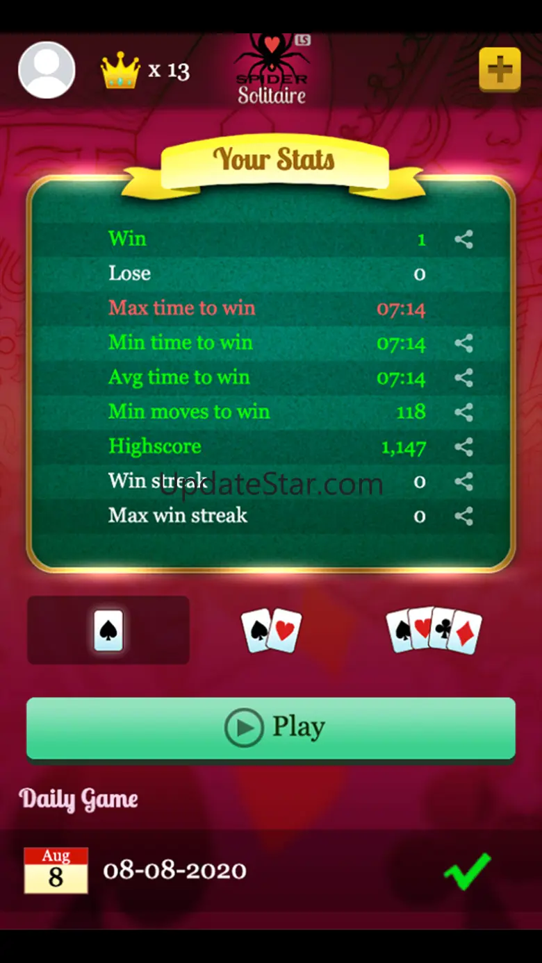 Spider Solitaire LS 3.7.4