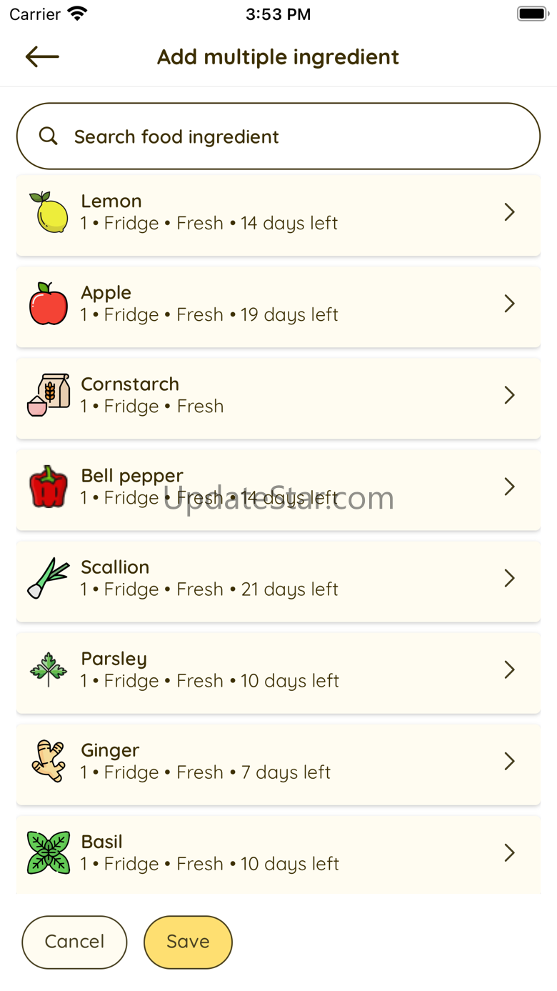 EmptyMyFridge recipe by food 5.3.6