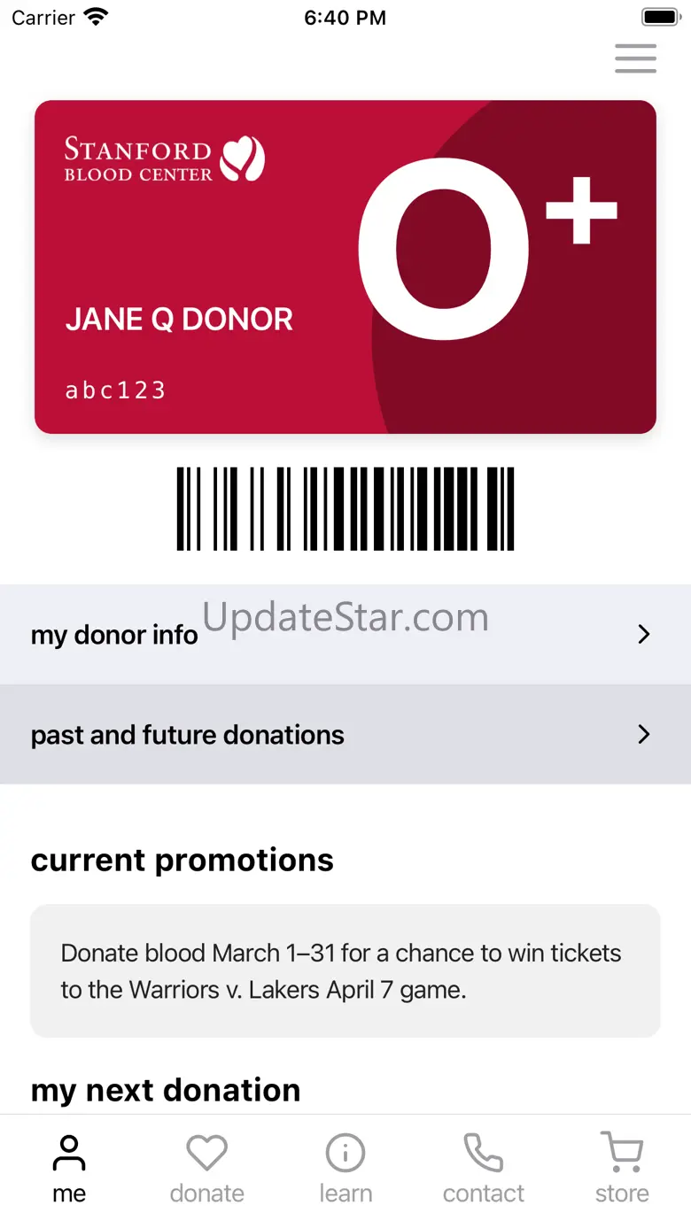 Stanford Blood Center 2.04
