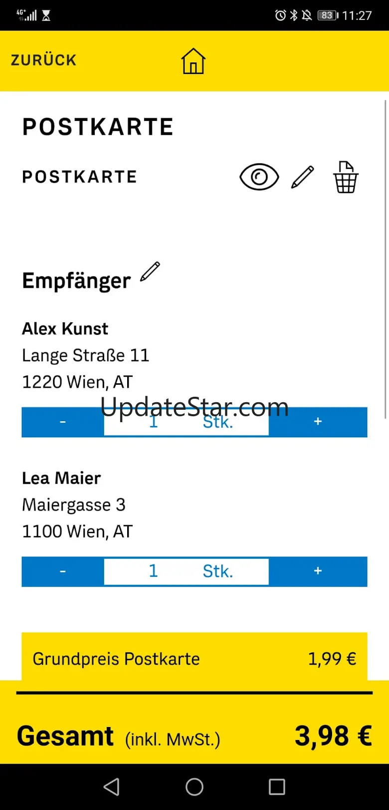 Post KartenStudio 2.1.26
