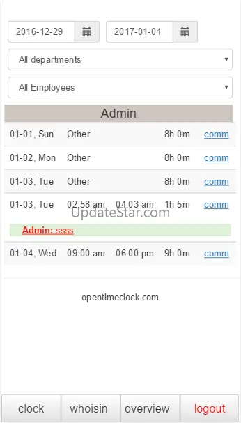 OpenTimeClock 3.2.7