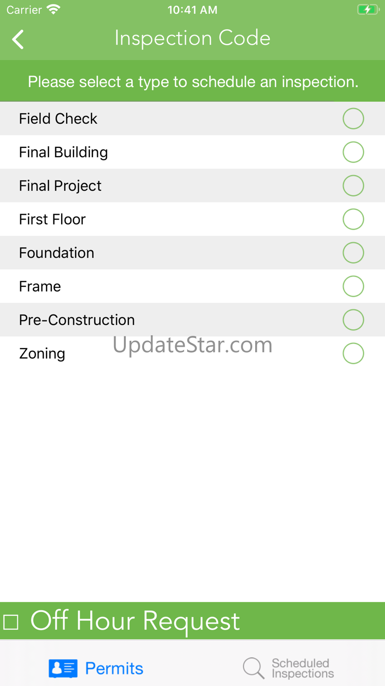 Oakland Inspection Request 2.8