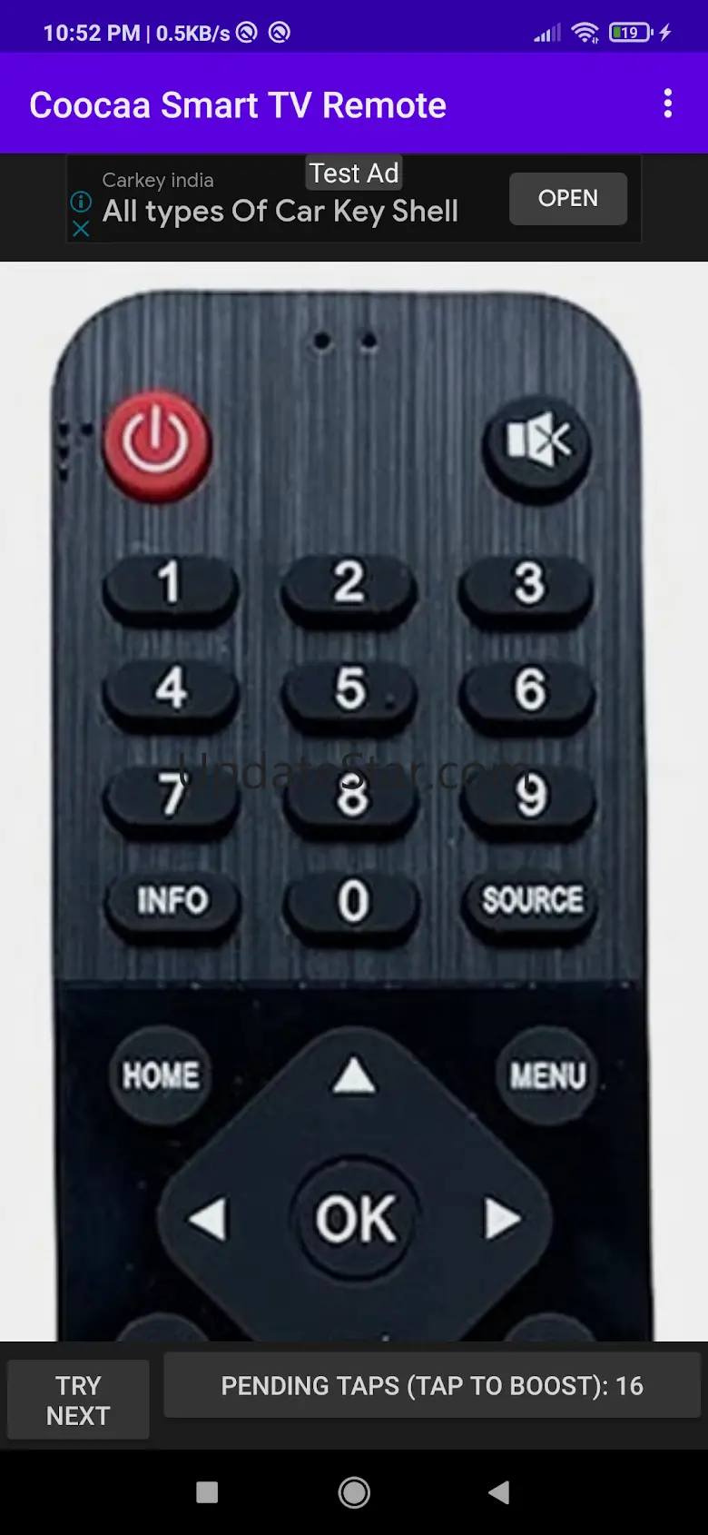 Coocaa Smart TV Remote 1.35