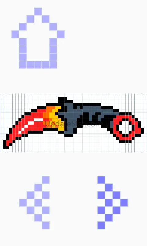 How to draw pixel weapons 22.4.25a