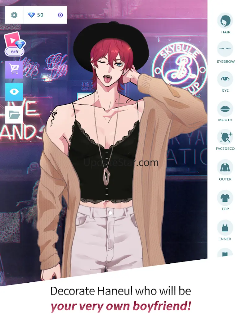 Sky Blue:  Boyfriend Dress Up 4.5