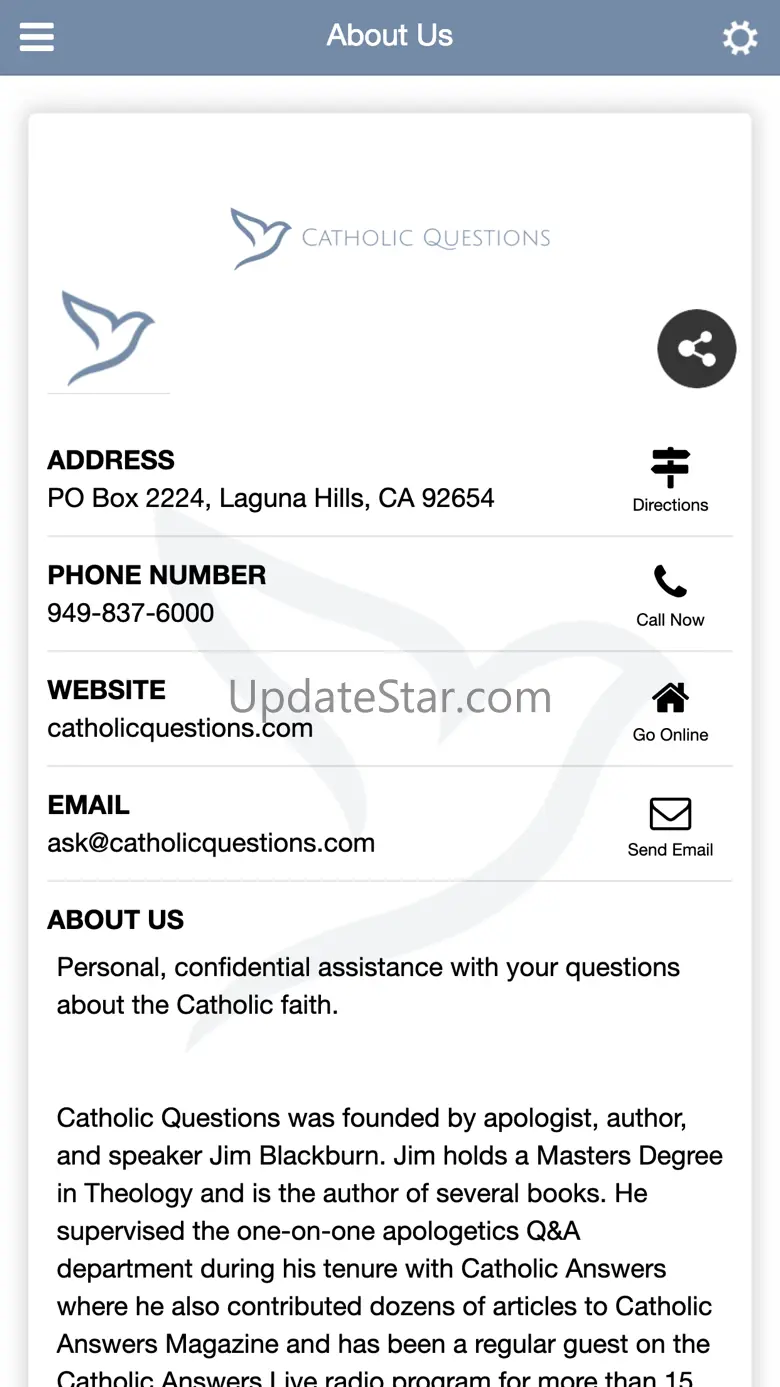 Catholic Questions Corporation 3.5.0