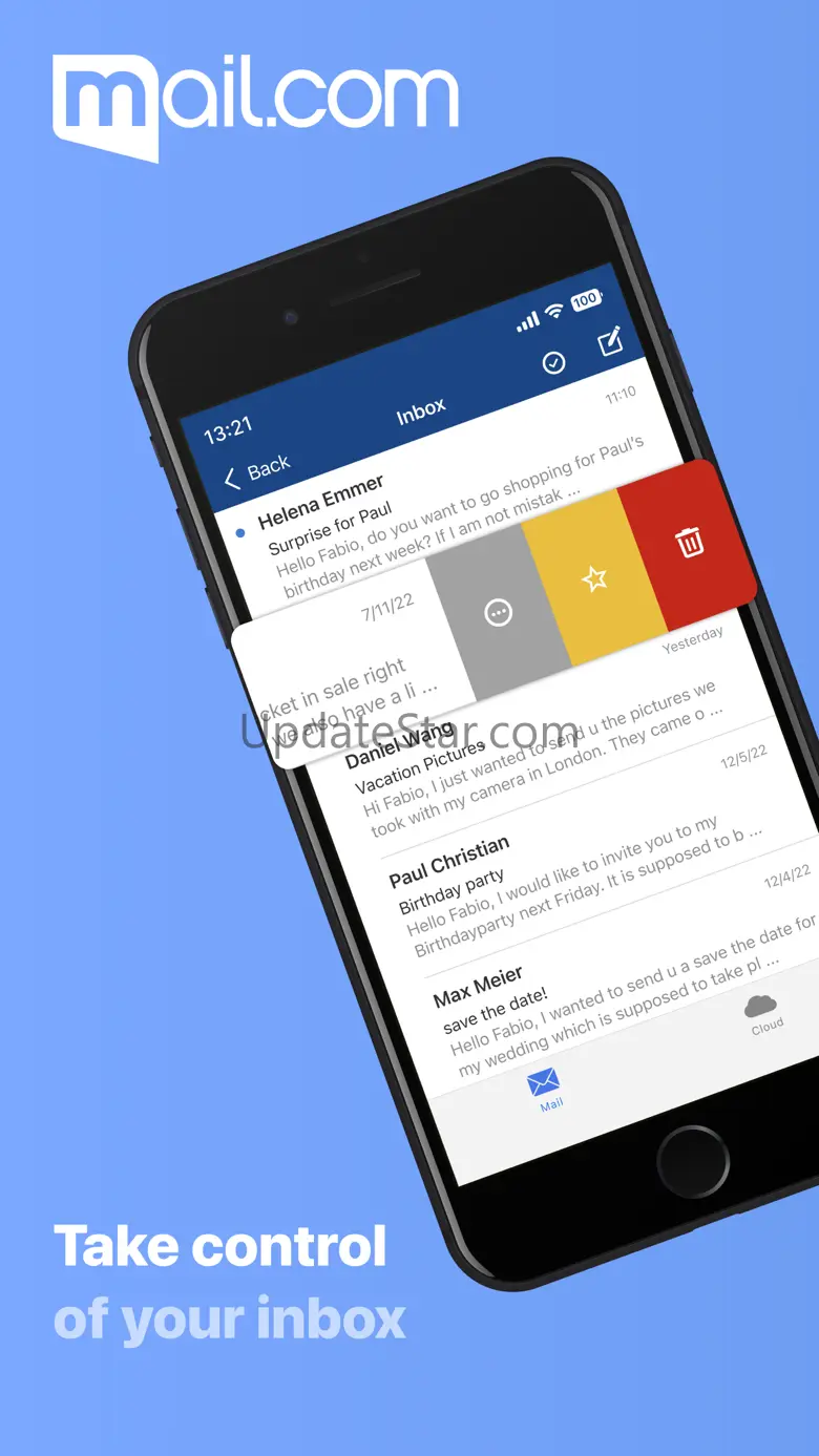 mail.com: Free email & cloud 9.11