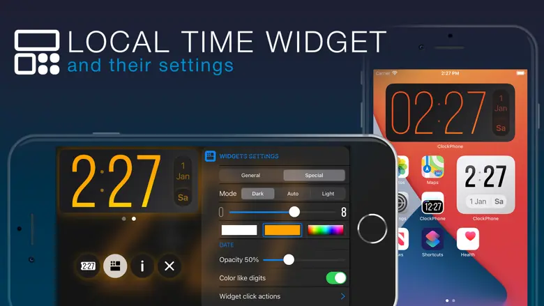 ClockPhone big digital clocks 2.2