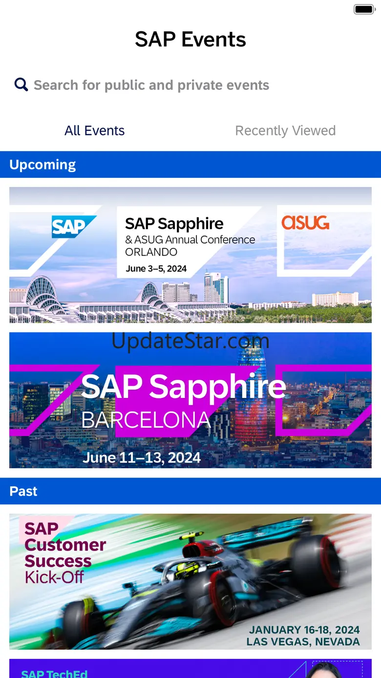 SAP Events 5.0.1