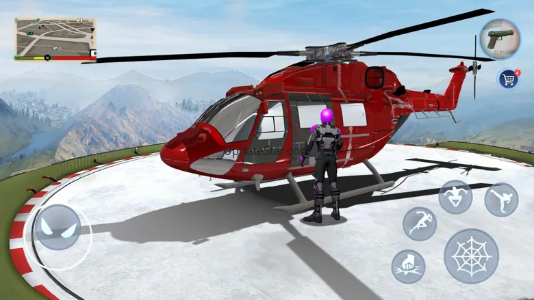 Super Rope Flying City Hero 1.37
