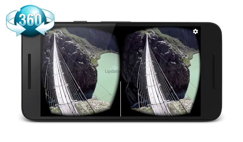 VR videos with 360° view