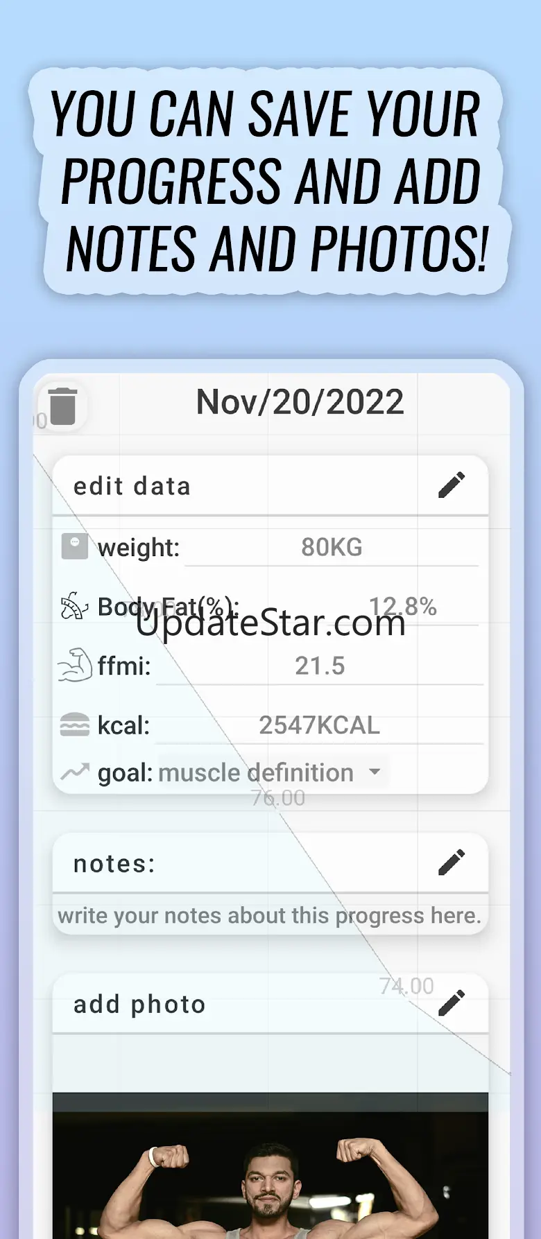 Bodyfat % Muscle and Calories 4.3