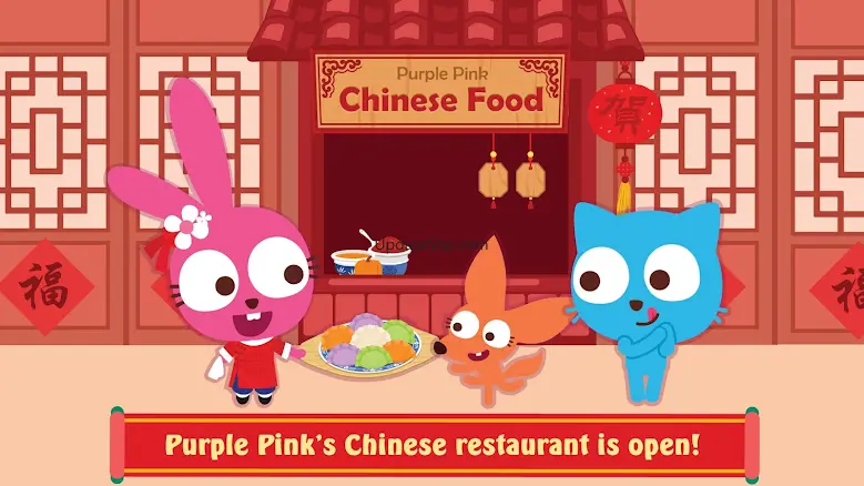 Purple Pink Chinese Food 1.0.8