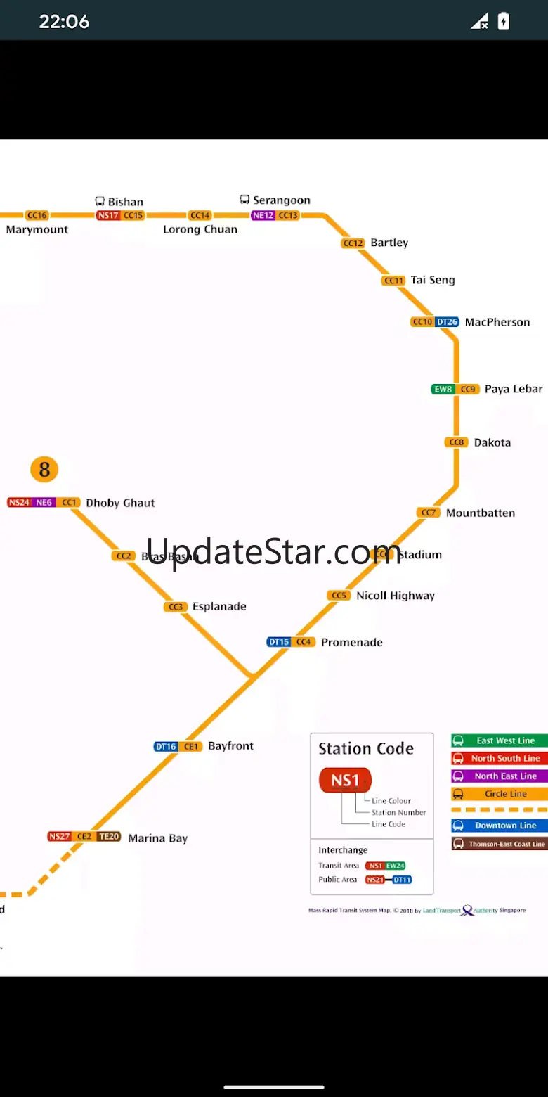 Singapore Metro Map MRT & LRT 1.6.0