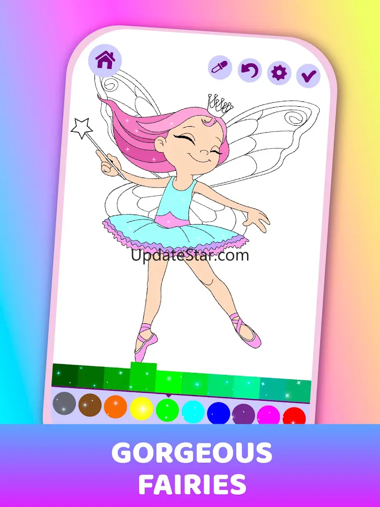 Fairies Coloring Book for Kids 3.5