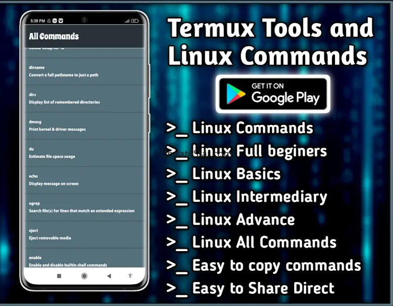 Termux Tools & Linux Commands 9.3