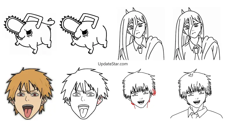 How to draw Chainsaw Man 1.0.0