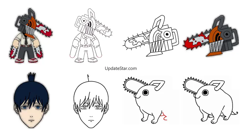 How to draw Chainsaw Man 1.0.0