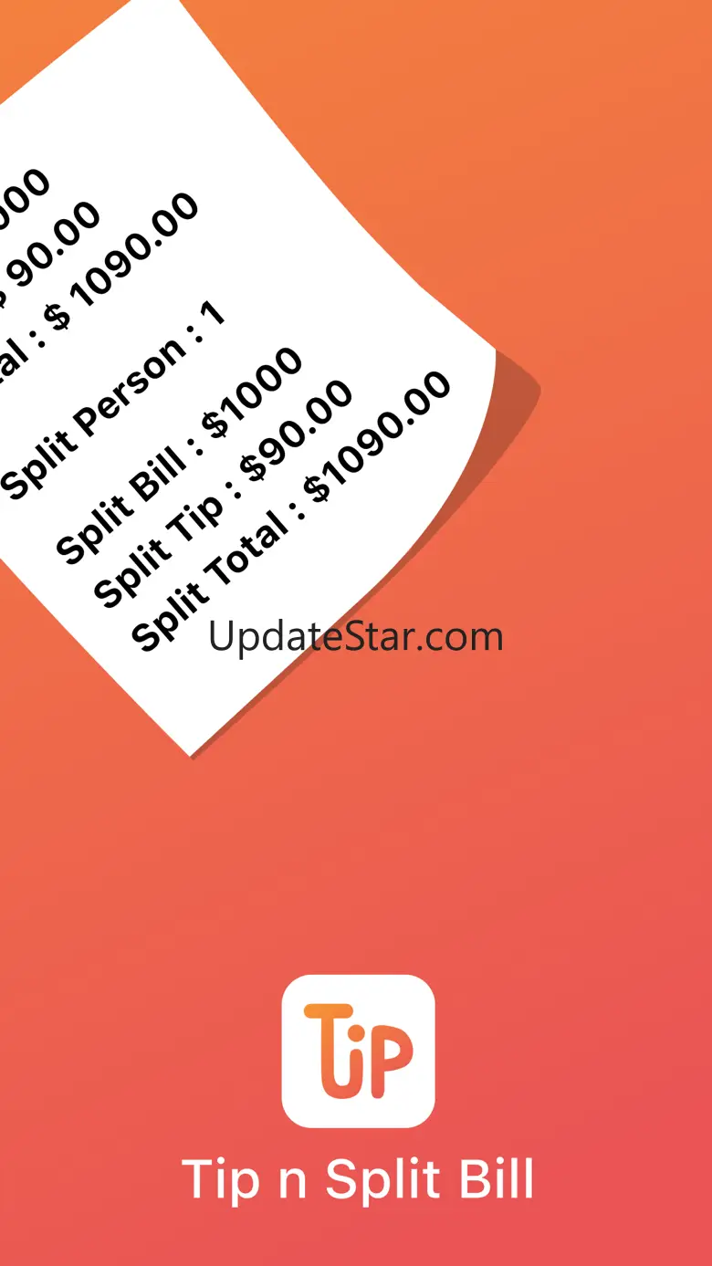 Tip Calculator & Split Bill % 1.8