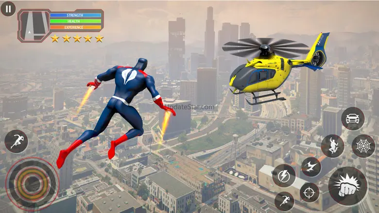 Fly Spider Rope Hero Man Games 1.4.4